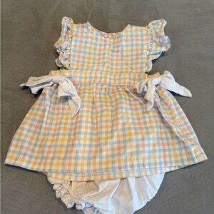 Charming Pastel Plaid Kids Matching Set